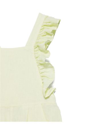 green linen salopette IL GUFO KIDS | P25ST098L6006515